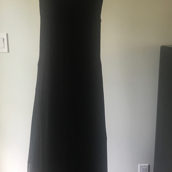 Peter nygard black comfy long angled dress (265) - Picture 2 of 14